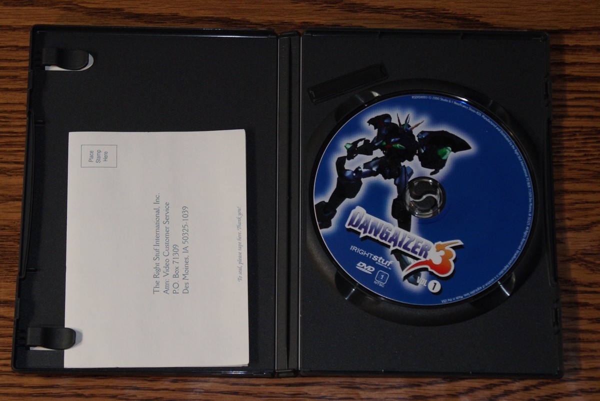 Dangaizer 3 Vol. 1 (DVD, 2002) Animation Action Dolby