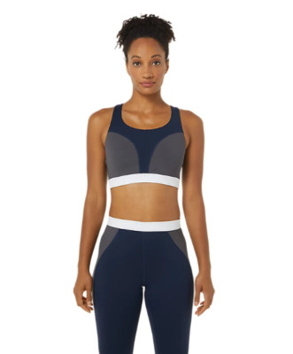 ASICS Women's XS The New Strong rePURPOSED Sports Bra in Peacoat/Piedmont Grey