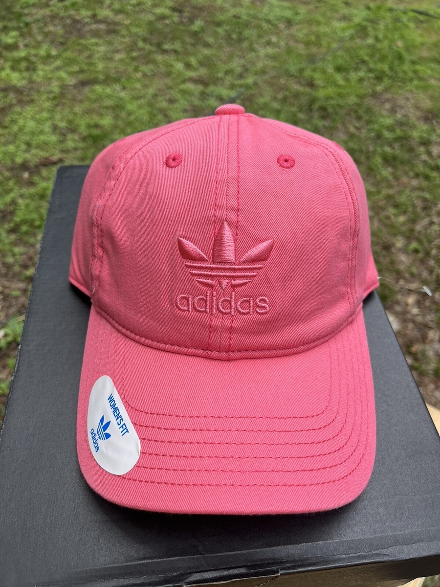 Adidas Women's Originals Relaxed Strapback Cap Hat Chalk Pink (NWT