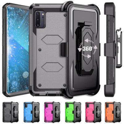 For Samsung Galaxy Note 10/10+ Case Dual Layer Shockproof Hard Cover + Belt Clip