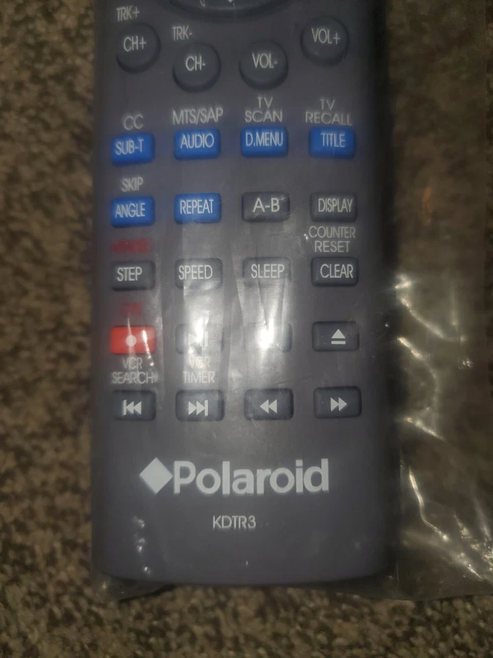 📺Polaroid KDTR3 TV/VCR Remote Control-Tested✅ - Image 2 of 4