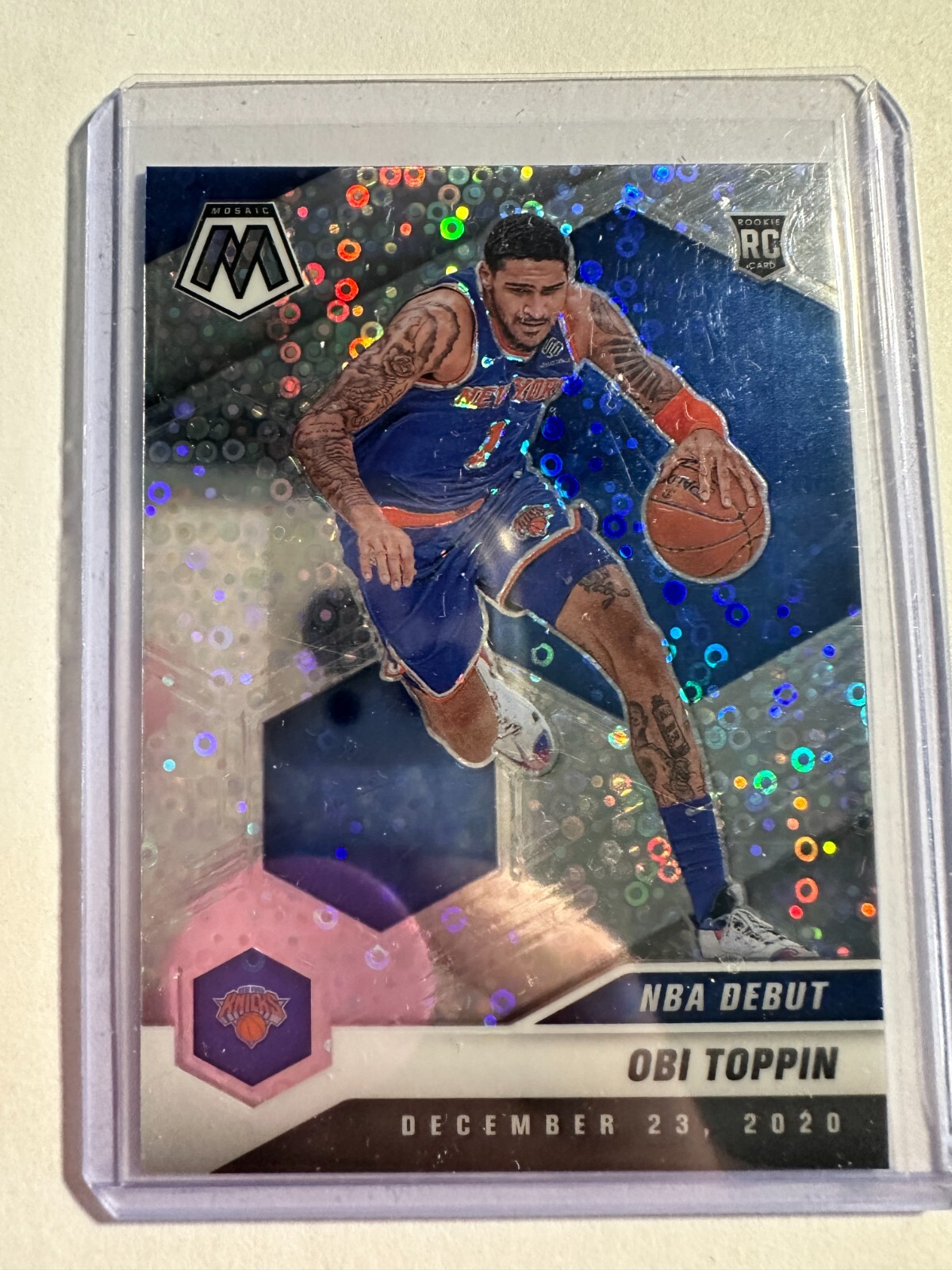 K87,781 - 2020-21 Panini Mosaic Mosaic Fast Break Silver #273 Obi Toppin