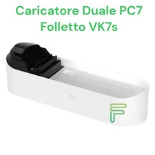 Caricatore Duale Originale Vorwerk Folletto Vk7 - Robot VR7s Nuovo con cavo WM7