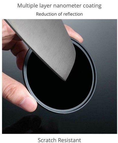 K&F Concept 72mm Fader ND Lens Filter Variable ND2 to ND32 for Camera no x Spot - Picture 11 of 12