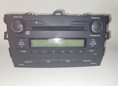 Radio Control Unit-Am Fm Radio Mp3 Cd Player Reman fits 2010 Toyota Corolla