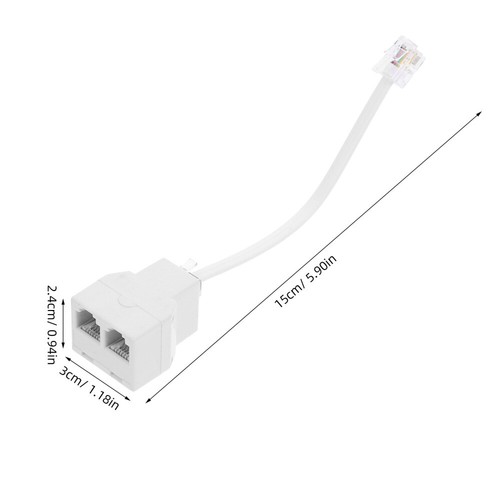 Phone Jack Distributor Office Cable Adapter Replacement Detachable Lines - Photo 12/12