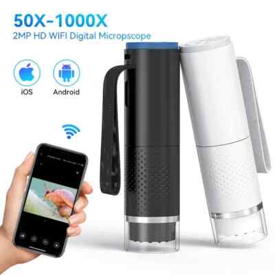 WiFi Digital Microscope Zoom Camera Magnifier 50X-1000X 2MP USB Microscopes