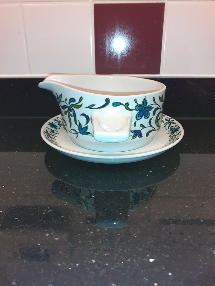 Midwinter Spanish Garden Gravy Boat & Saucer eBay