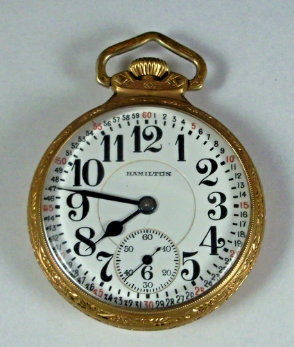 Antique Hamilton Pocket Watch 16S 17J Grade 974 Model 2 Class 5 1926 Running