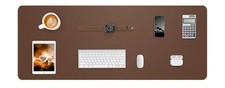 Non-Slip Desk Mat Leather Desk Pad Protector Office Large Mouse Pad 35.4 X 17 In