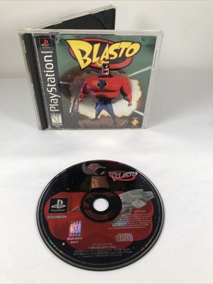 Blasto (Sony PlayStation 1 PS1, 1998) CIB Complete Black Label Case