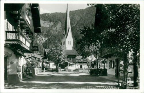 Ansichtskarte Bayrischzell Dorfpartie (b125)
