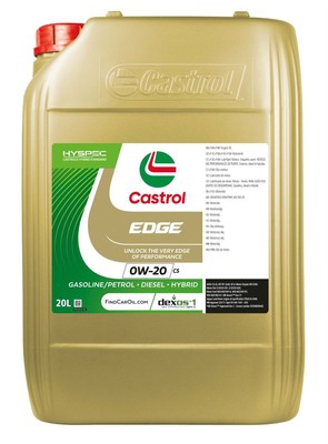 CASTROL EDGE C5 für 0W-20 20 Liter Motoröl Motorenöl Synthetisch DEXOS 1 GEN 3