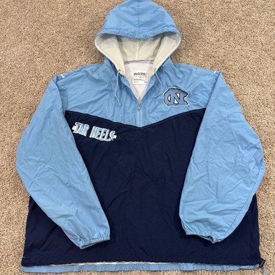 Vintage UNC Tar Heels DeLONG Pullover Windbreaker Jacket Mens XXL USA EUC
