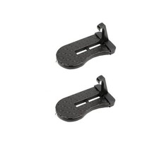 Car Door Step for Easy Roof Access -Multi-Foldable Aluminum Alloy 2 Pack Black