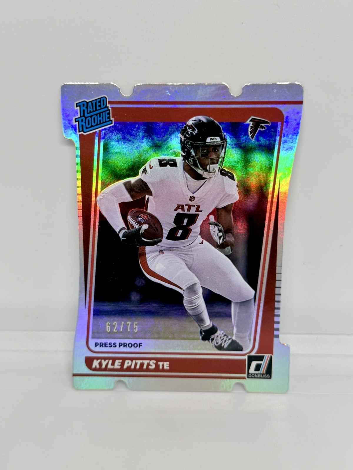 2021 Donruss KYLE PITTS Rookie Press Proof Silver Die-Cut /75 Falcons RC #260