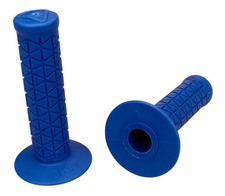 AME ristampa BUBBLE FONT impugnature bici BMX vecchia scuola - TRI - BLU