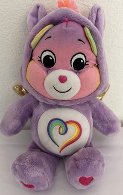 12  2021 Care Bears Unlock Magic Rainbow Heart Togetherness Bear Purple Plush