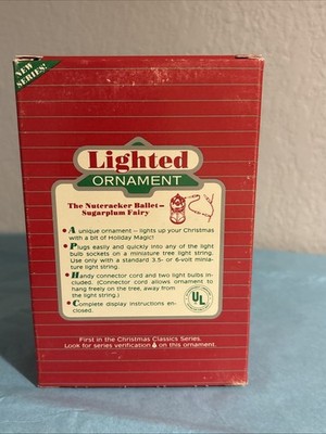 Hallmark 1986 Ornament The Nutcracker Ballet Sugarplum Fairy Lighted #1 Series