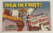 1985 Fruit Corner Fruit Bars Print Ad Vintage Advert pa11