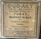 Duo-Art Original Piano Roll 70947, George Gershwin Rhapsody in Blue Part 1