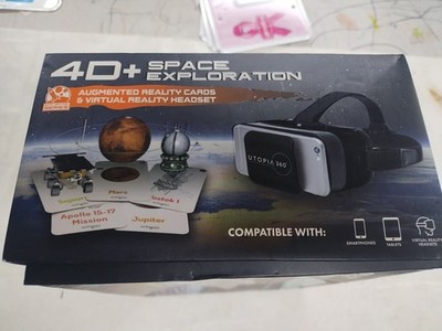 4 D+ Space Exploration Augmented Reality Cards and Virtual reality Headset