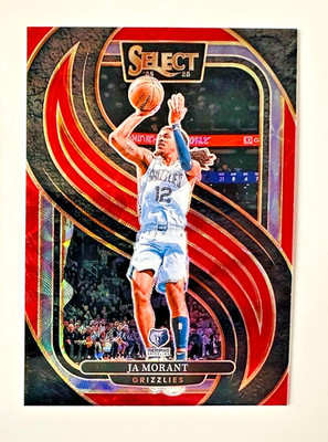 2024-25 Panini Select Ja Morant RED Scope Prizm Card SP #/249 Premier Grizzlies