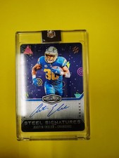 Panini Plates & Patches Steel Signatures Austin Ekeler Chargers Autographed Card