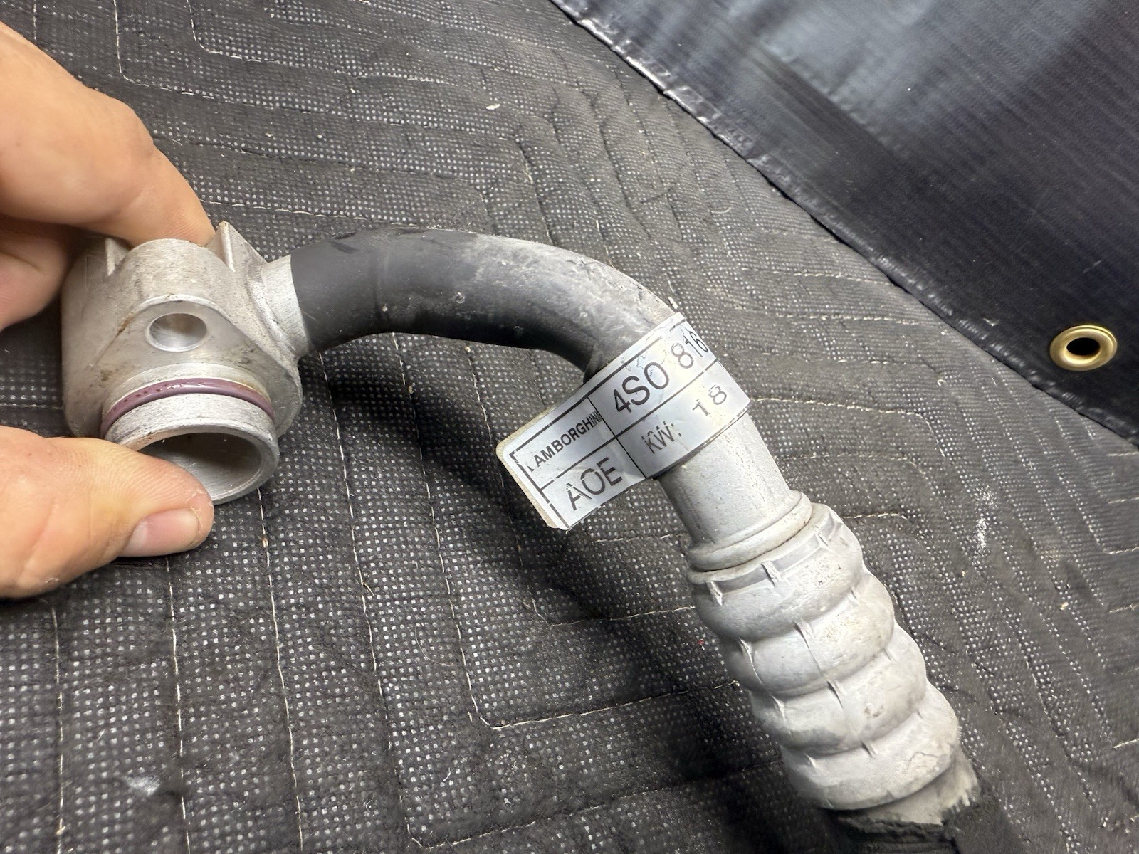 2018 Lamborghini Huracan OEM REFRIGERANT AIR  AC LINE; PART# 4S0816721E
