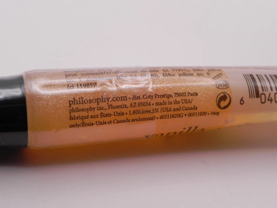 Philosophy VANILLA BIRTHDAY CAKE Lip Shine Gloss 0.4 fl oz NEW SEALED - Image 4 of 4