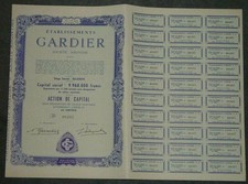 Etablissements Gardier Societe Anonyme 1952
