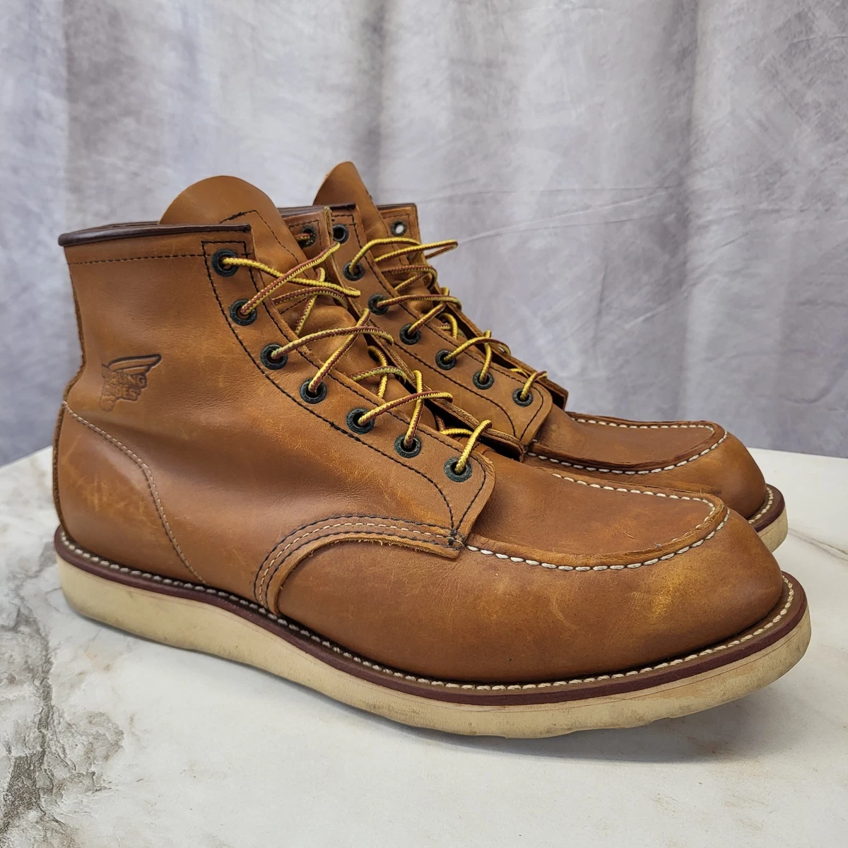 Red Wing 男系带靴，鞋面皮革| eBay