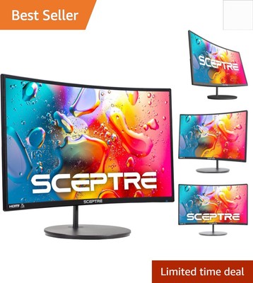 Stunning 24'' Curved 1800R Gaming Monitor - 75Hz Refresh Rate & Built-in Speakers