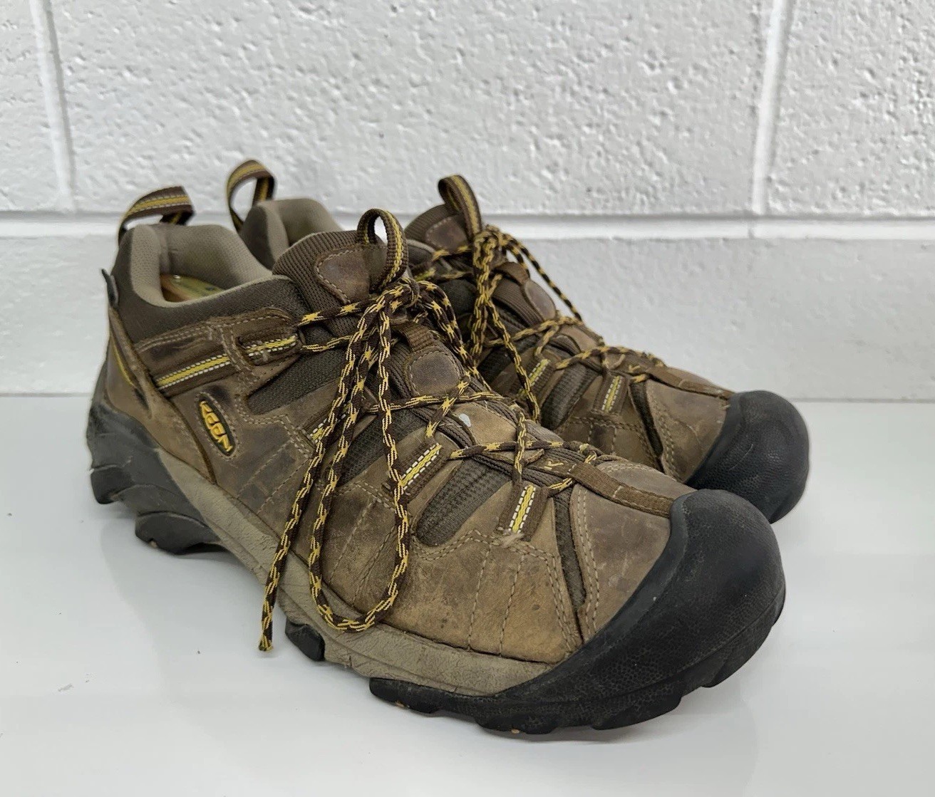 Scarpe da trekking Keen Targhee II 1008417 uomo taglia 12 marrone pelle impermeabile