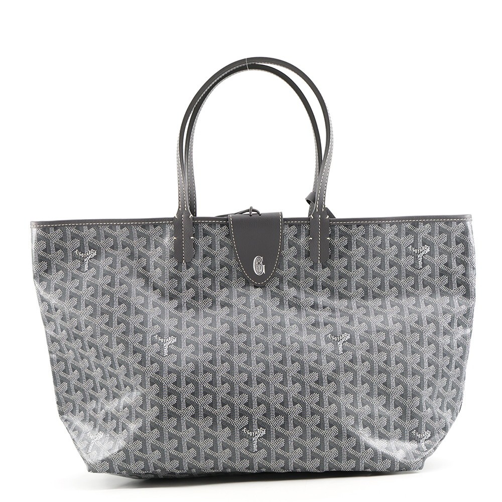 GOYARD Saint Louis with clip Size PM PVC/Leather Gray STLCROPMLTY51CL51P