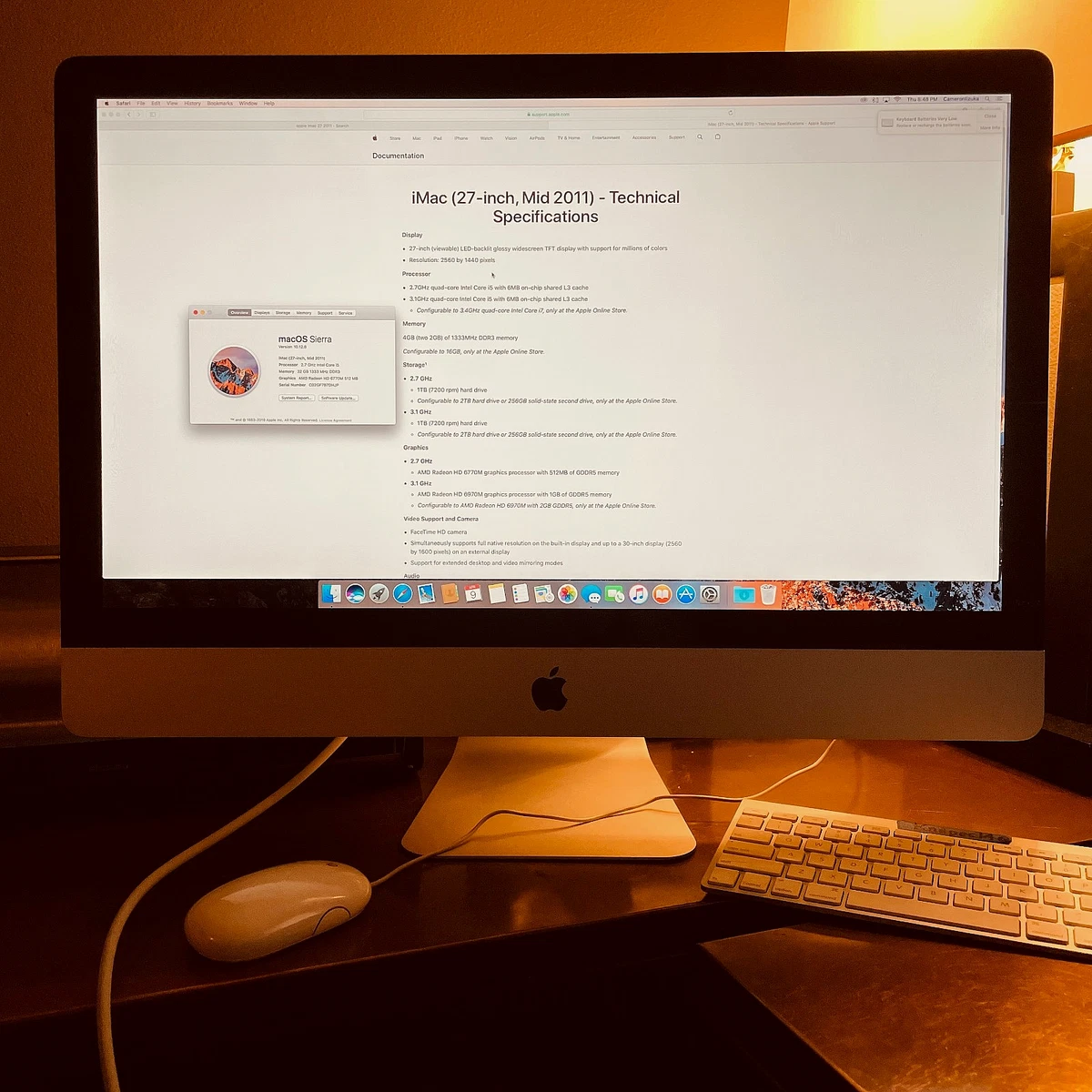 Apple iMac 2011 Released Apple Desktops 1-2 TB Hard Drive Capacity