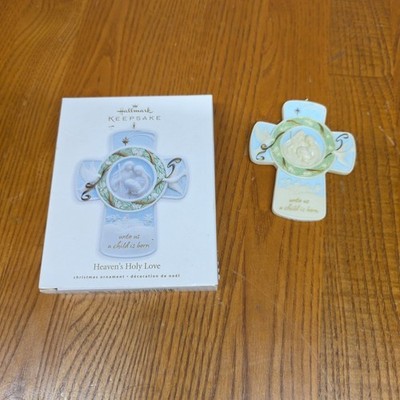 Hallmark Keepsake Ornament Cross ''Heaven's Holy Love'' Ceramic 2010  Easter Cross