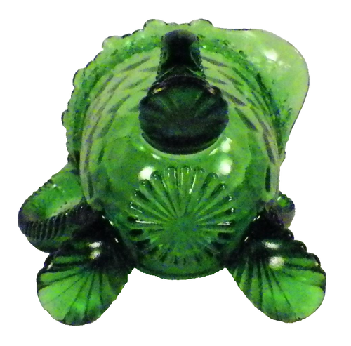 Vermont Creamer Green U.S. Glass 15060 EAPG Honeycomb 1889 Antique - Picture 7 of 7