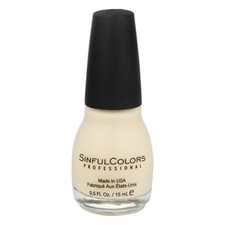 SINFUL COLORS Professional 1423 BEACHES AND CREAM Nail Polish Made in USA .5oz