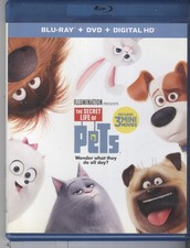 The Secret Life Of Pets 2016 DVD  Blu-ray Kevin Hart Jenny Slate Animation