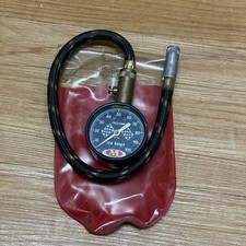 Accu-gage Meiser 100 Psi Tire Pressure Gauge Checkered Flag Made In Usa