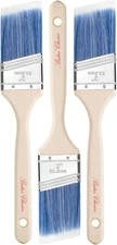 Bates- Paint Brushes, 2-Inch, 3 Pack, Angle Brushes, Treated Wood Handle, Paint 