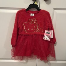 Hello Kitty Tutu Dress Size 3t, Color Red