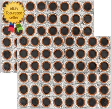 Mozeat Lens 96Pcs Rubber Bike Tire Patches Not Self-Adhesive Rubber Patch Motor