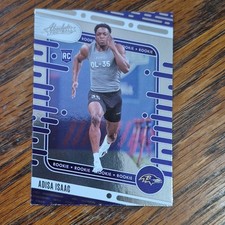 Panini Absolute 2024 Adisa Isaac #174 Baltimore Ravens Rookie Football Card. rookie card picture