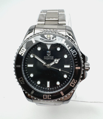 Invicta X Montres Prestige Men's Black/Silver Watch 42mm MPW-0080 NEW