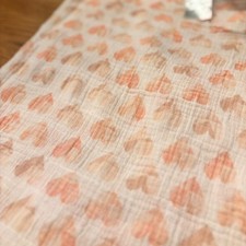 aden  anais Essentials Muslin Swaddle Blanket Heart Pink White Hearts Baby Gift