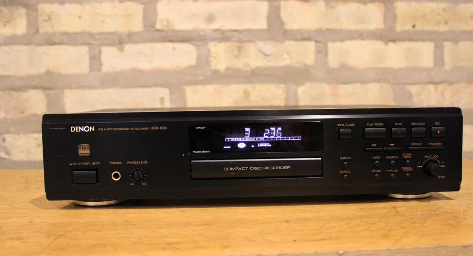 Denon CDR-1000 CD Recorder w/remote SERVICED Fully Functional   - Image 3 of 4