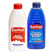 CarPlan Premium Red Antifreeze & Concentrated Screenwash 1 Litre Washer Fluid