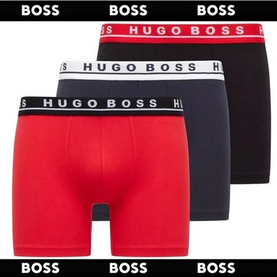Boxershorts für Herren 3er Pack Trunk SHORTS Hugo Boss - 3 verschiedene Farben